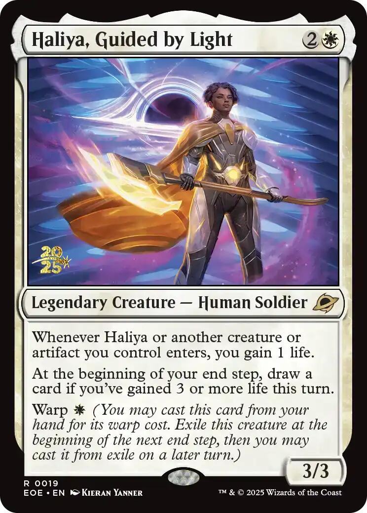 Haliya, Guided by Light [Edge of Eternities Prerelease Promos]