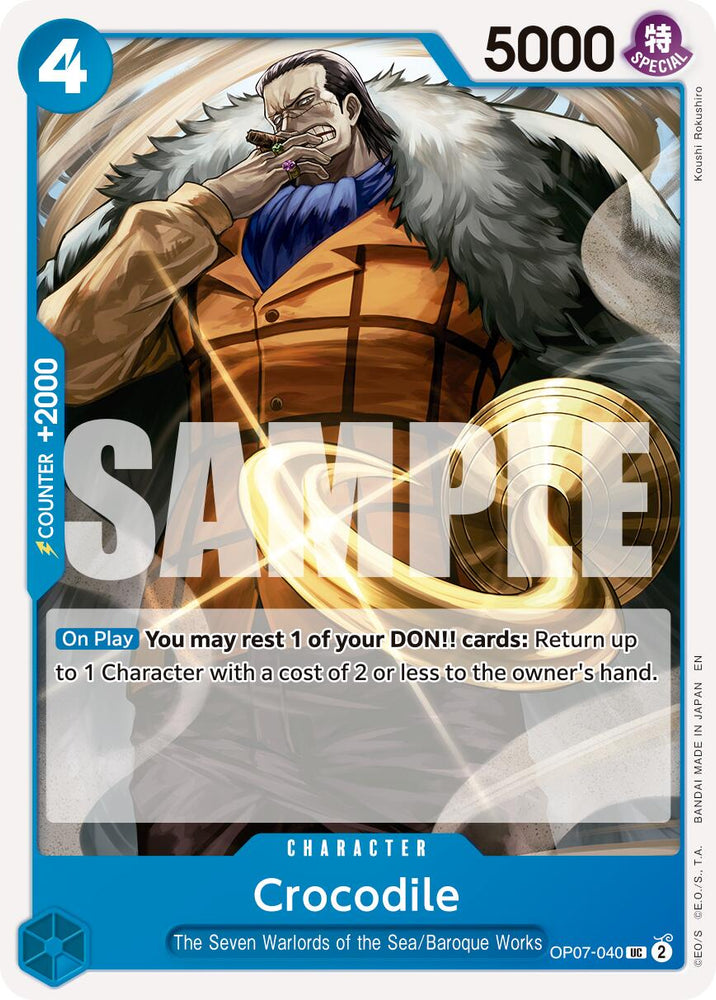 Crocodile (OP07-040) (Reprint) [Premium Booster -The Best- Vol. 2]