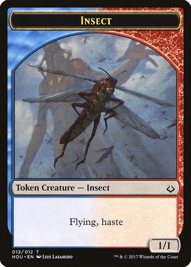 Champion of Wits // Insect Double-sided Token [Hour of Devastation Tokens]