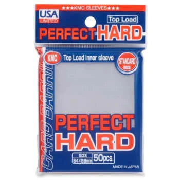 KMC Standard Sized - Perfect Hard Sleeves - Clear (50-Pack)