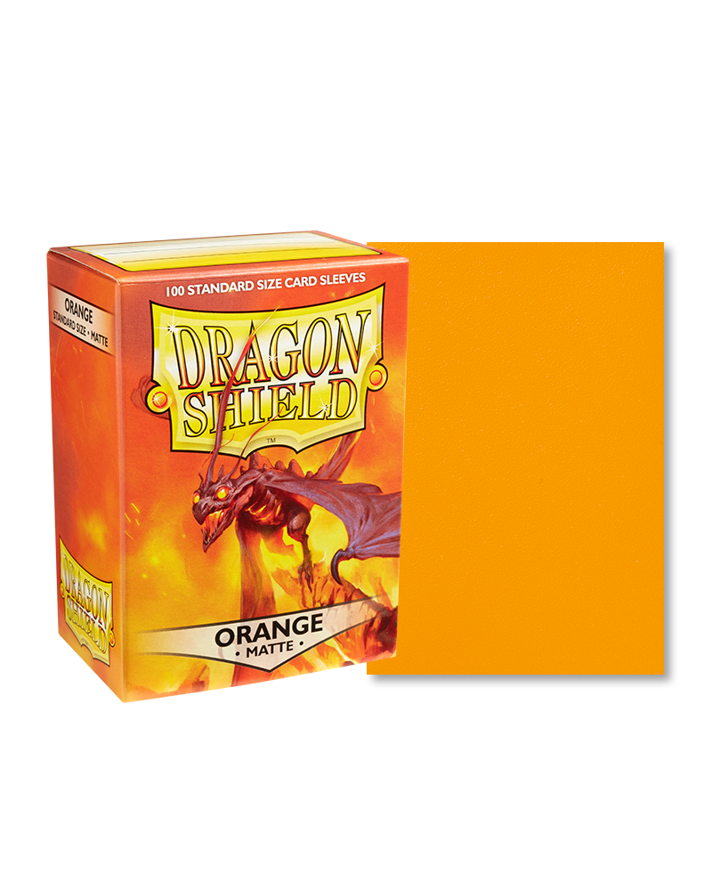 Dragon Shield Orange Matte Sleeves