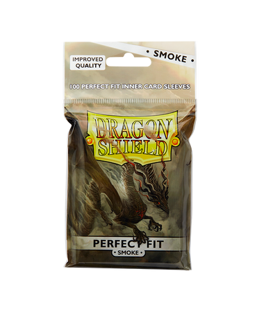 Dragon Shield: Perfect Fit Inner Card Sleeves: Smoke